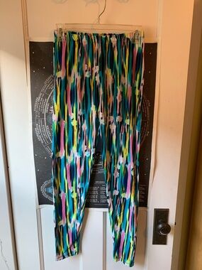 Women's Multicolor Printed Leggings, OS